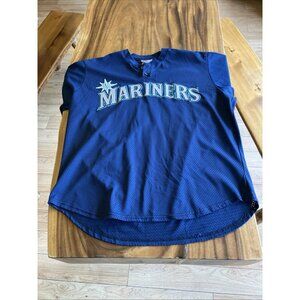Vintage MLB Seattle Mariners Majestic Diamond Collection XXL Mesh Jersey